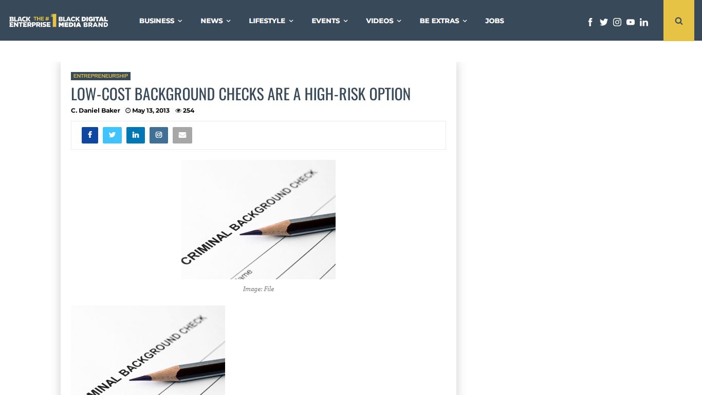 Low-Cost Background Checks Are High-Risk Option - Black Enterprise