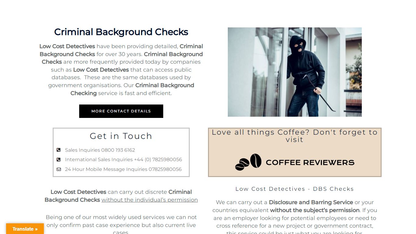 Criminal Background Checks - Low Cost Detectives